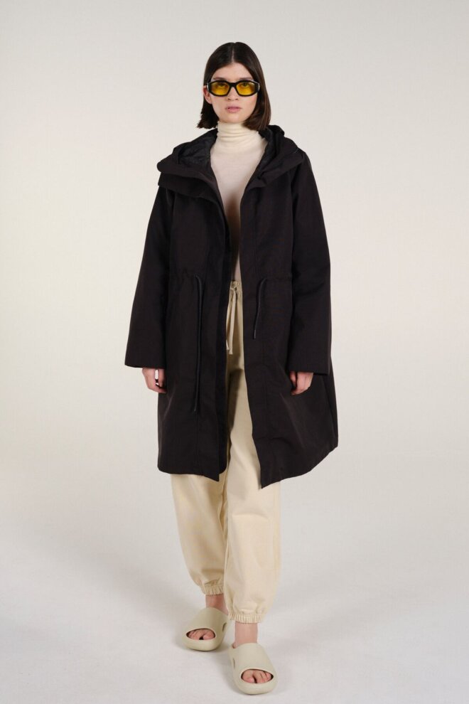 JACKET GENEVA RAIN COAT BLACK