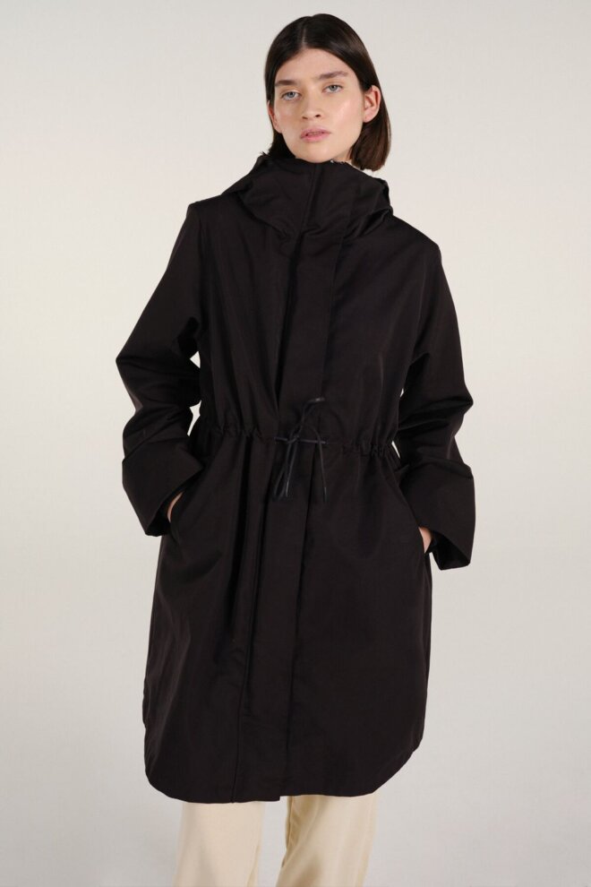 JACKET GENEVA RAIN COAT BLACK