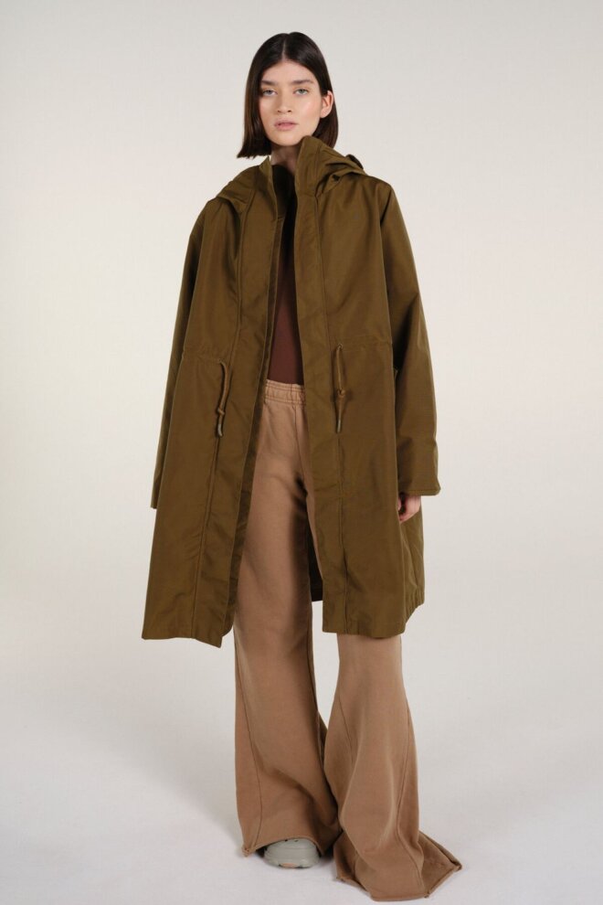 JACKE GENEVA RAIN COAT MUD