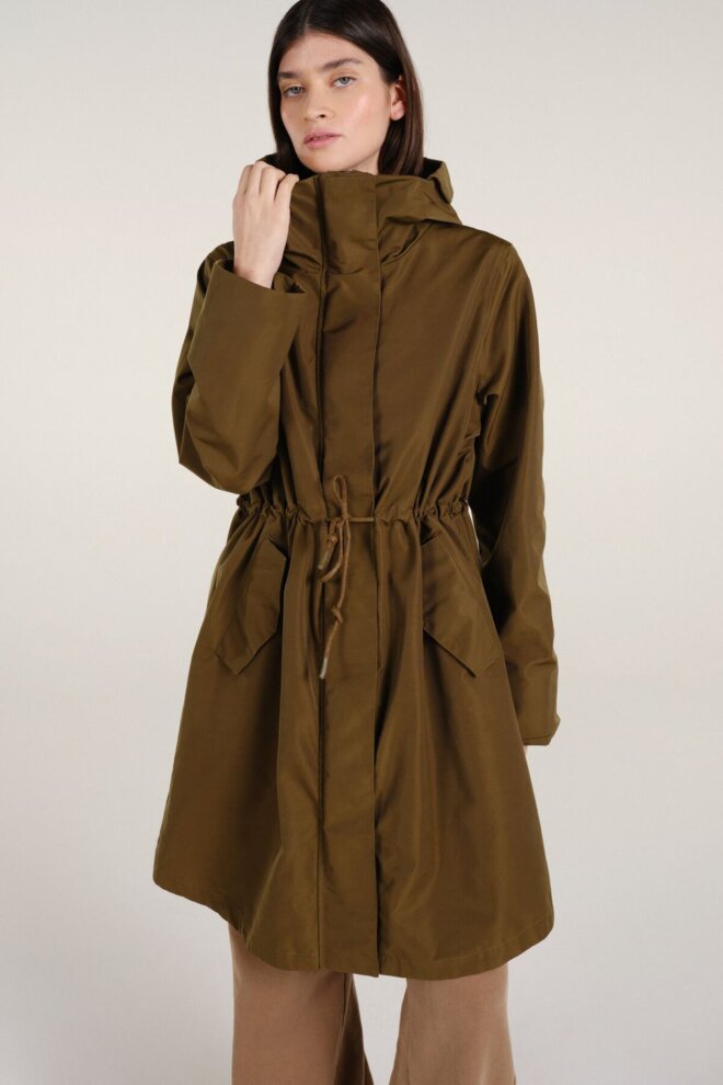 JACKE GENEVA RAIN COAT MUD