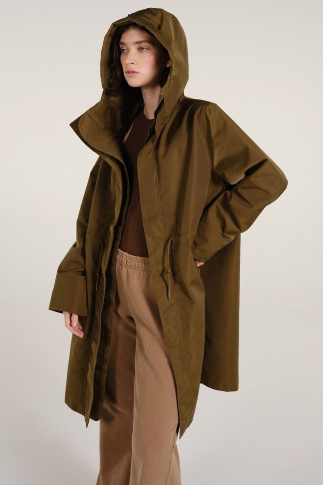 JACKE GENEVA RAIN COAT MUD
