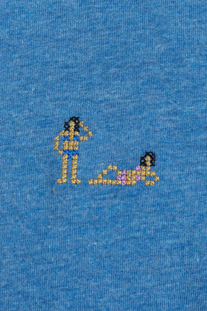 SHIRT 1364 NUD BLUE MELANGE