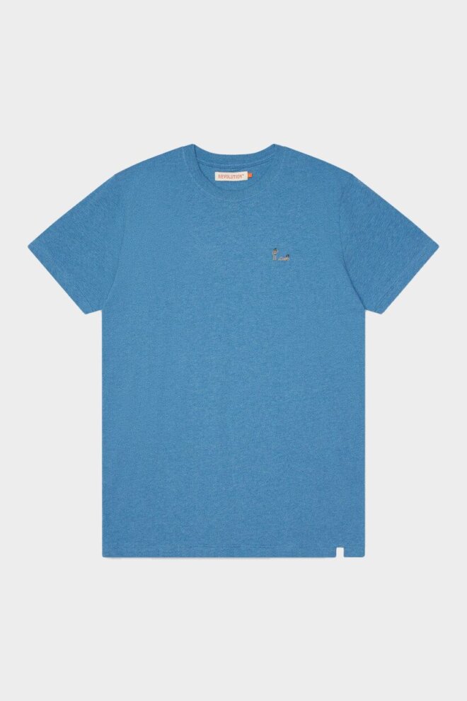 SHIRT 1364 NUD BLUE MELANGE