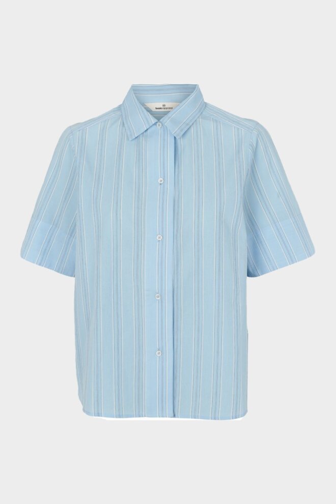 BLUSE MARINA SS SHIRT AIRY BLUE/LOTUS