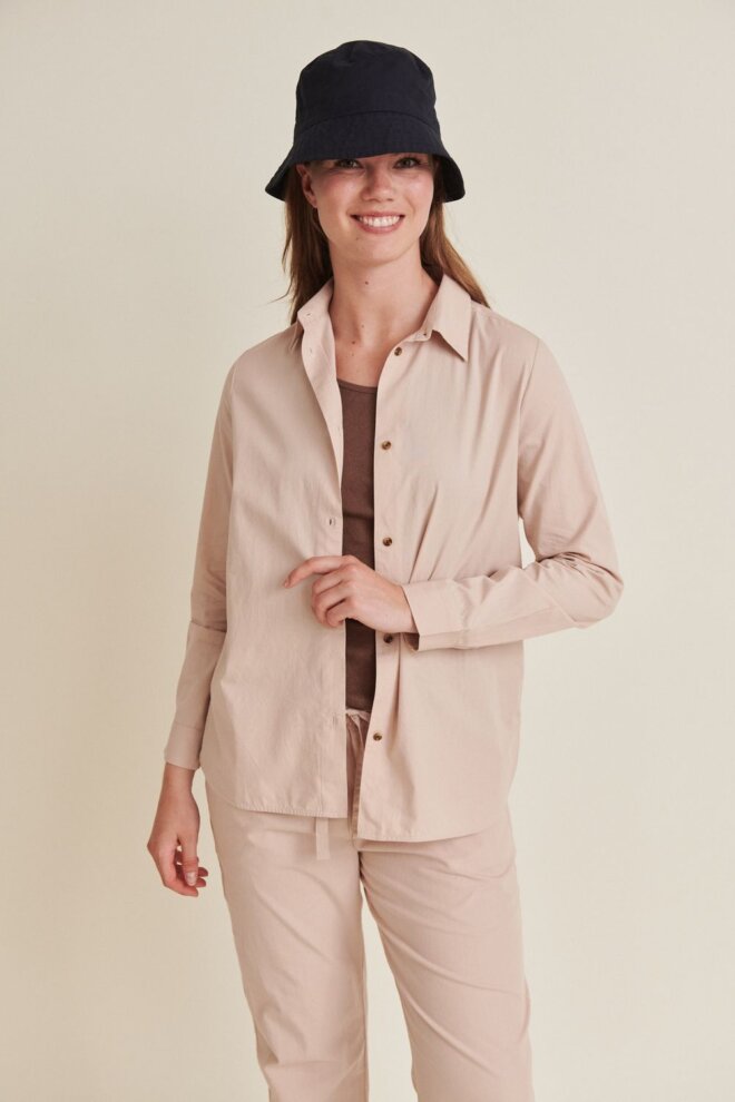 BLUSE VILDE CLASSIC SHIRT MOONLIGHT