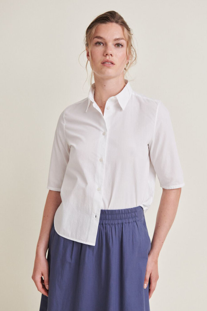BLUSE SILJE SS SHIRT BRIGHT WHITE