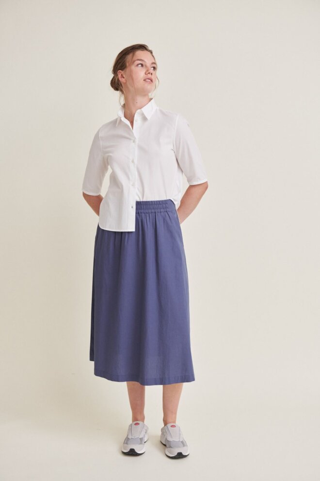 BLUSE SILJE SS SHIRT BRIGHT WHITE