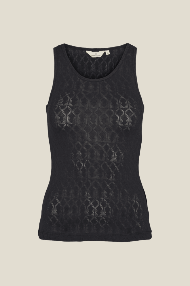 SHIRT ANA TANK GOTS BLACK