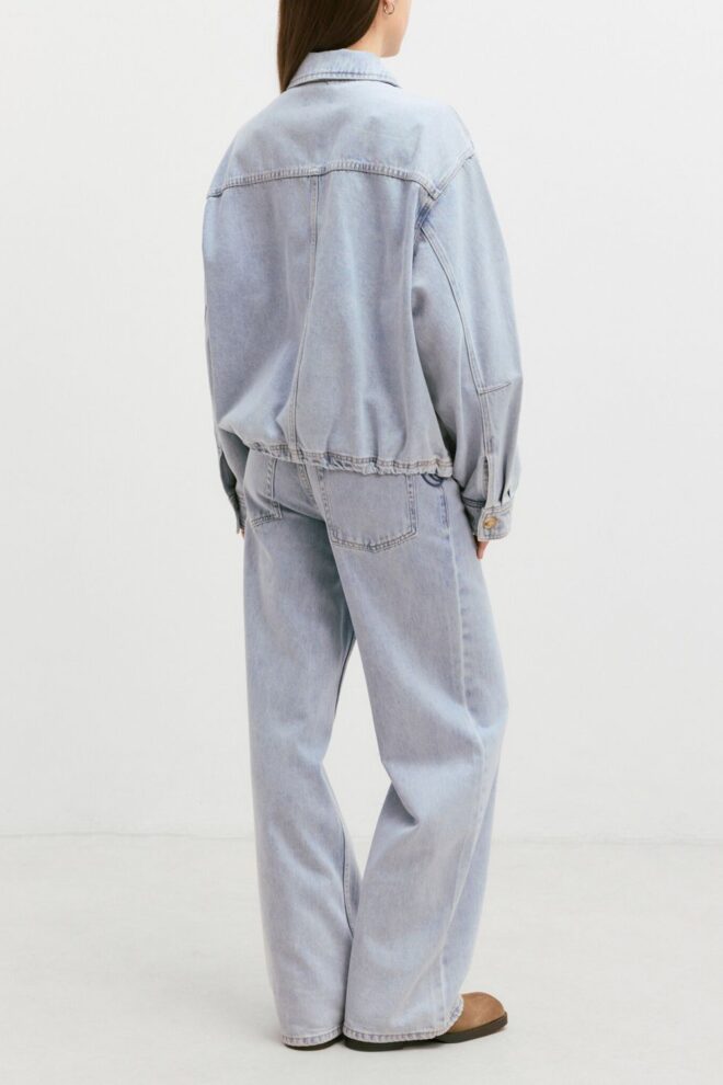 JACKE THOMAI JACKET LIGHT BLUE ACID WASH