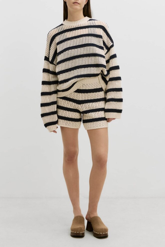 PULLOVER XANTHIA JUMPER CREAM NAVY STRIPED