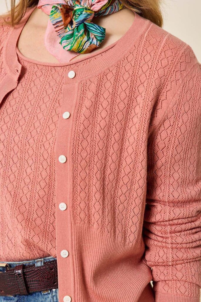 STRICKWESTE J4111 ANGELINA MACARON