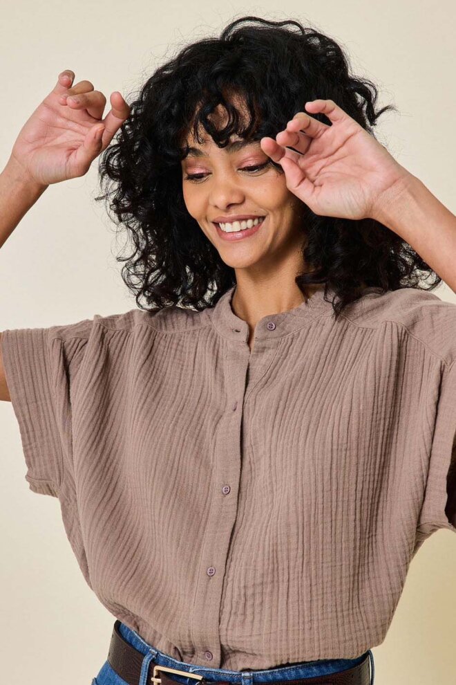 BLUSE F4573 POEMA E24 LATTE