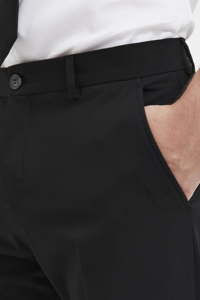 HOSE 16087825 SLHSLIM TRS BLACK