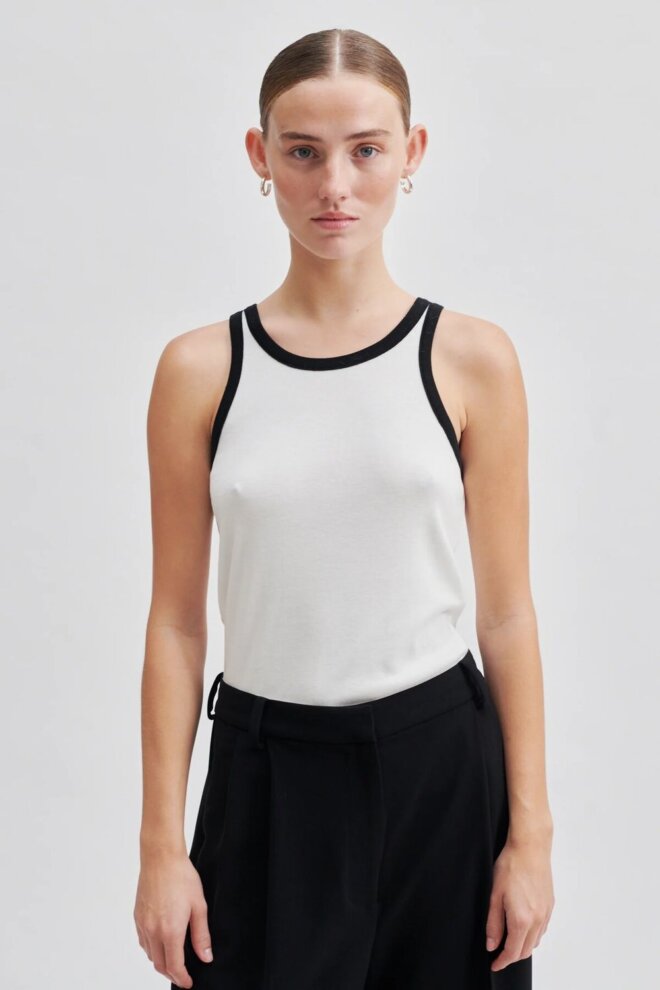 SHIRT ELVILDA TANK TOP WHITE
