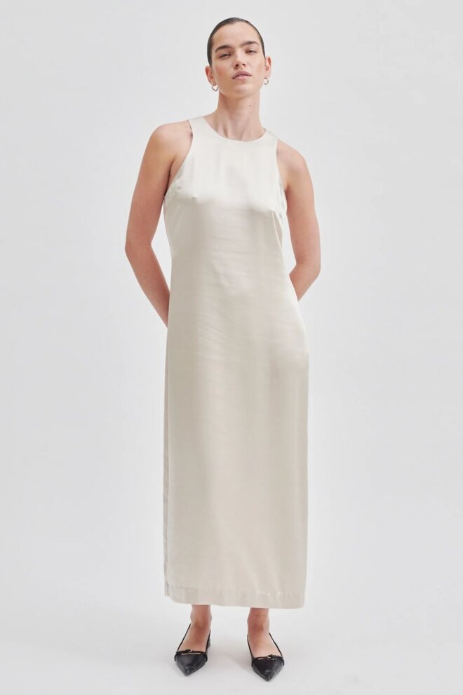 KLEID ODILE DRESS PUMICE STONE