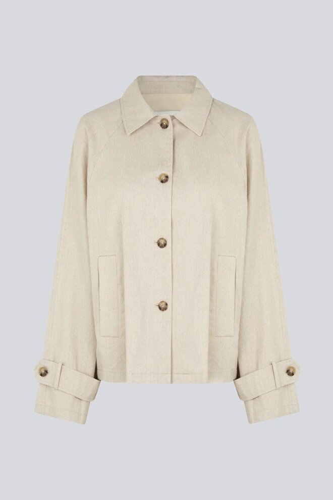 JACKE PARKMD SHORT JACKET CREAM MILK