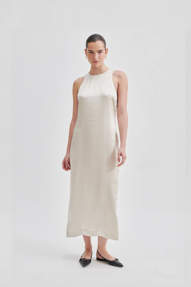 KLEID ODILE DRESS PUMICE STONE