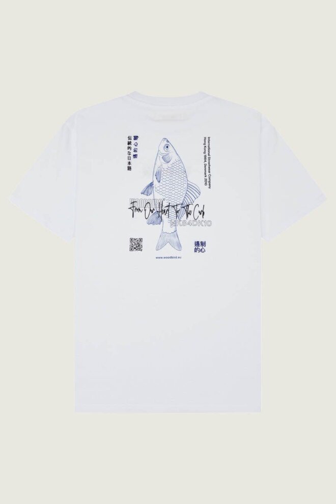 SHIRT WBBAINE FISH TEE WHITE