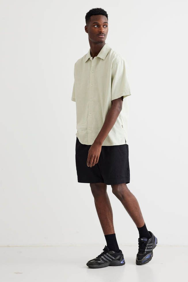 HEMD WBBANKS LINEN MINT GREEN