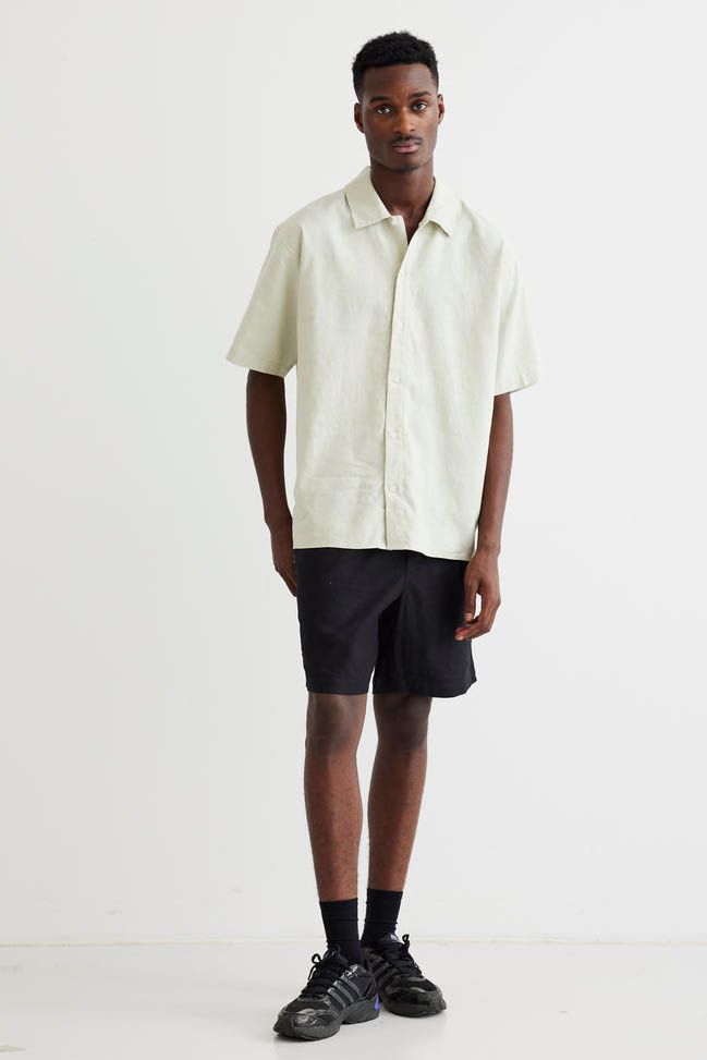 HEMD WBBANKS LINEN MINT GREEN