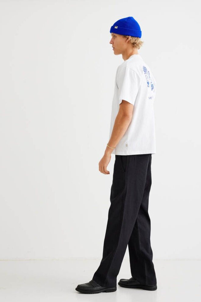 HOSE WBEIK LINEN PANT BLACK