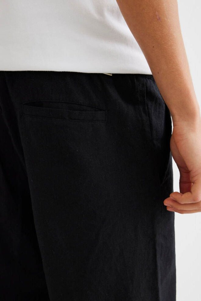 HOSE WBEIK LINEN PANT BLACK