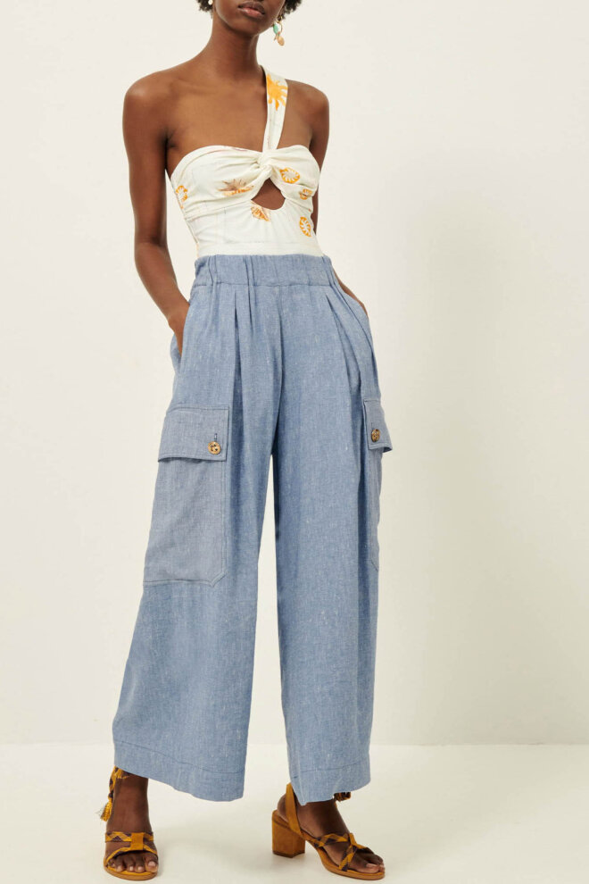 HOSE ISLA CARGO FOREVER BLUE