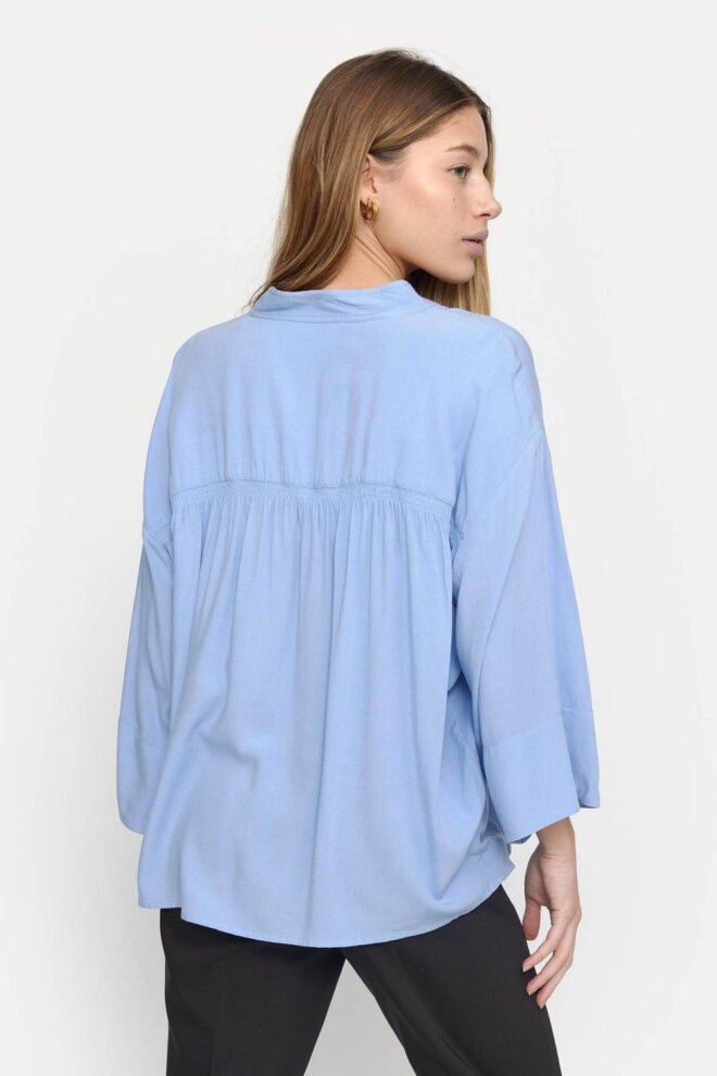 BLUSE SRPANSY WIDE SHIRT HYDRANGEA