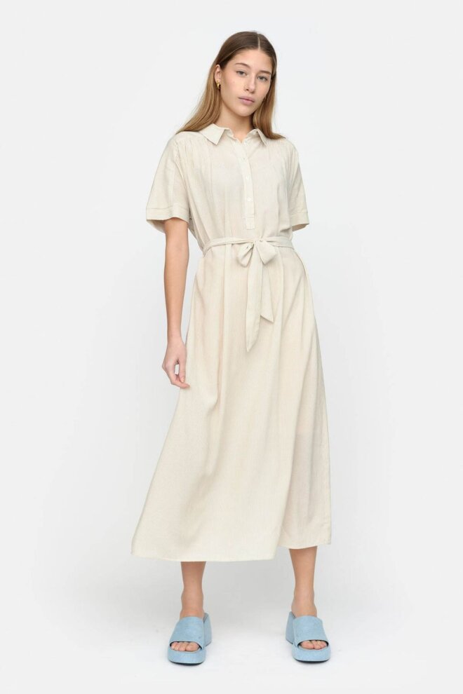 KLEID SRADELINE MIDI DRESS OLIVE GRAY