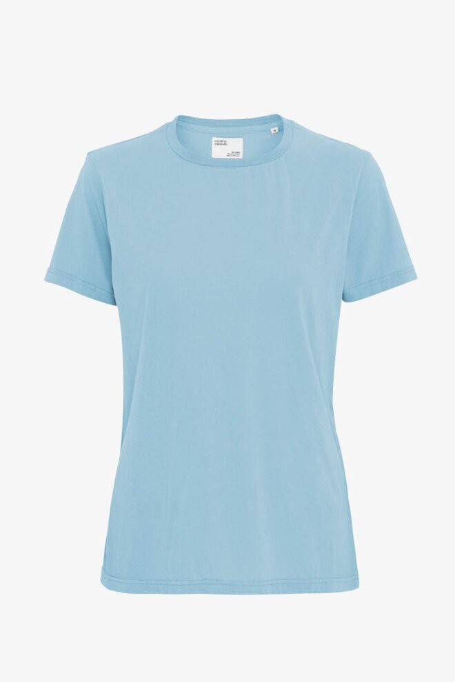 SHIRT WOMEN LIGHT ORGANIC TEE SEASIDE BLU