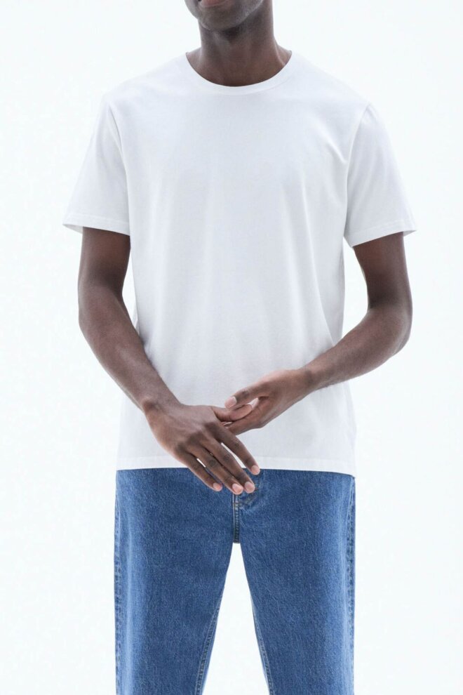 SHIRT 29229 STRETCH COTTON TEE 1009 WHITE