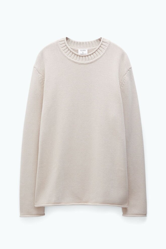 PULLOVER 30360 ROLLED HEM SWEATER 9942