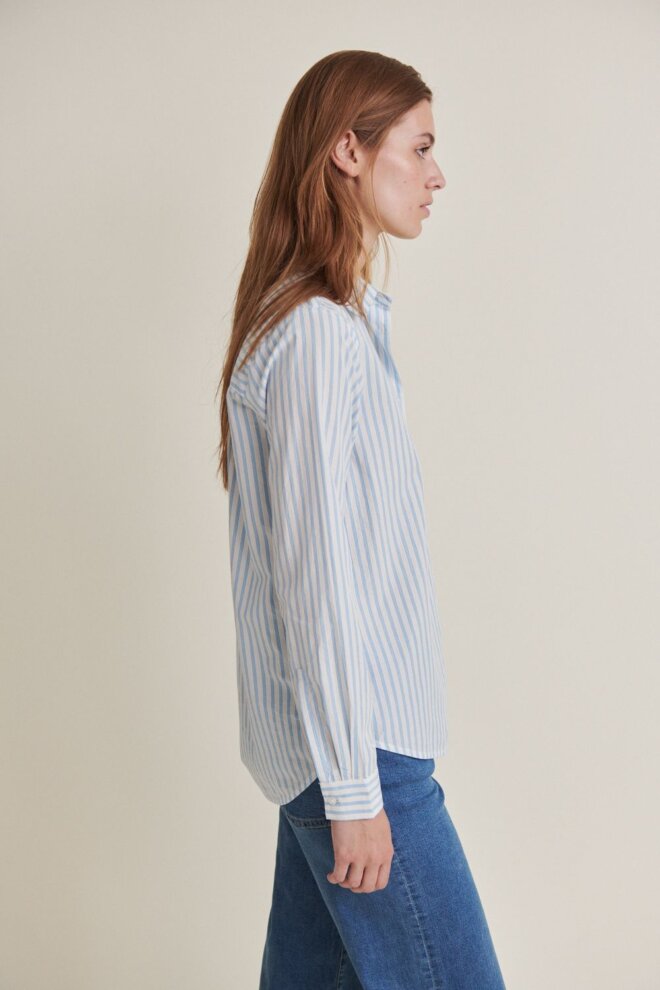BLUSE AYA SHIRT BIRCH/ALASKAN BLUE
