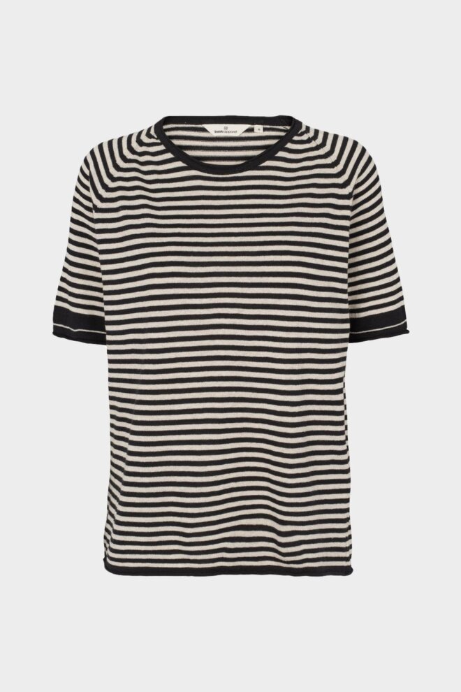 SHIRT SOYA SS MINI STRIPE WHISPER WHITE/B