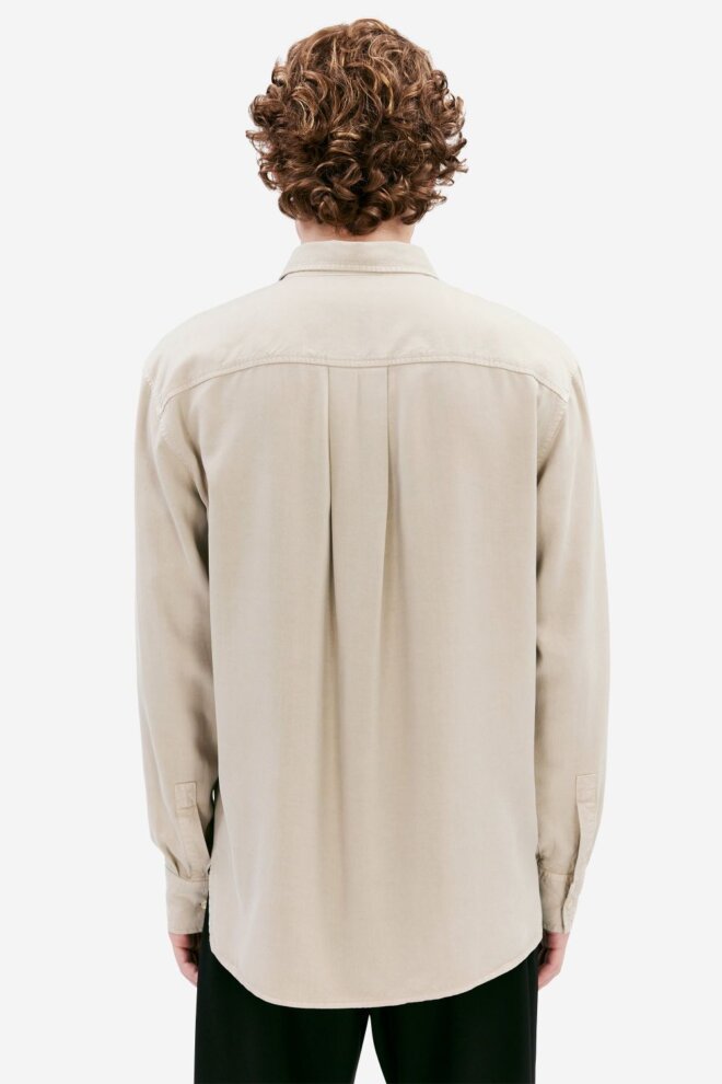HEMD OSSIAN TENCEL SAND GREY