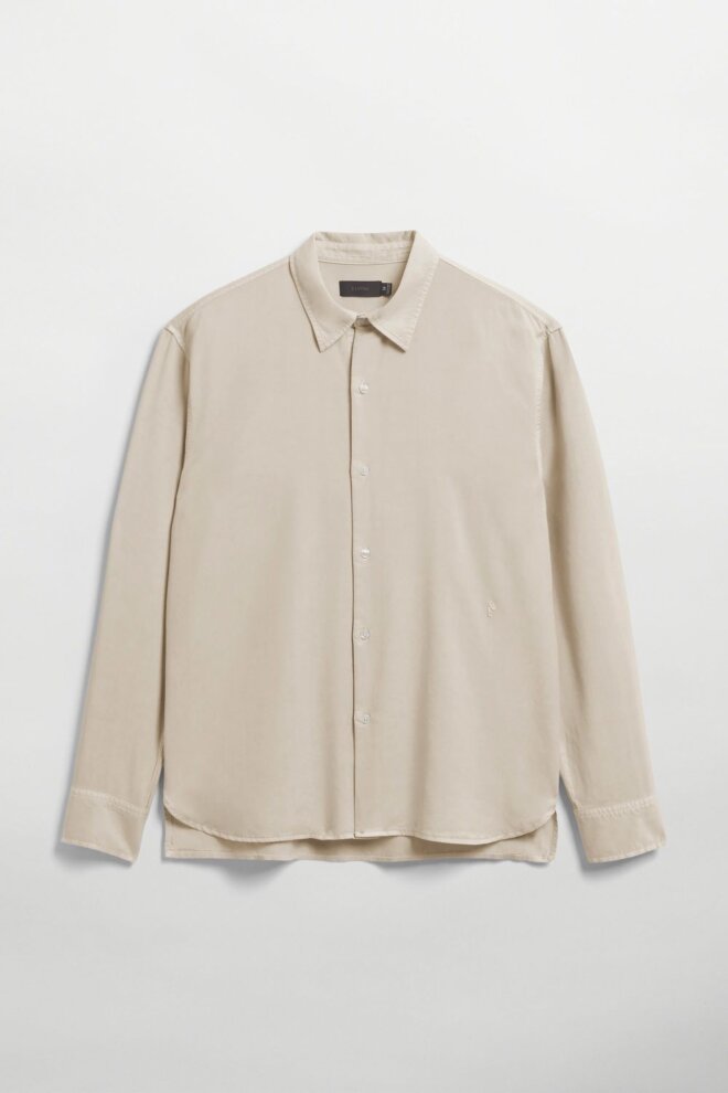 HEMD OSSIAN TENCEL SAND GREY