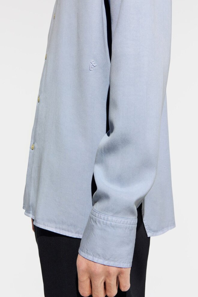 HEMD OSSIAN TENCEL LIGHT BLUE
