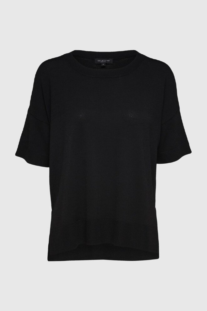 PULLOVER 16065731 SLFWILLE SS KNIT O- NECK B