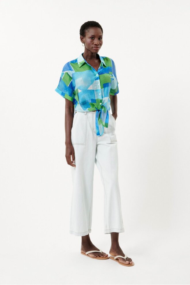 BLUSE CANDYS GEO BLUE