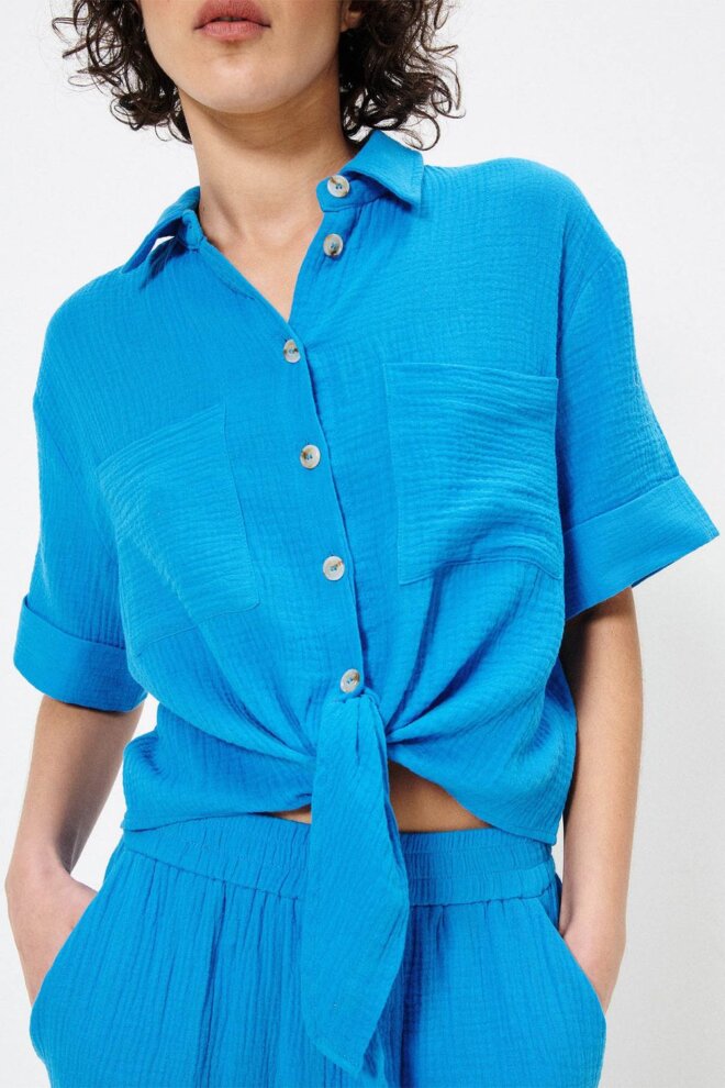 BLUSE F12588 BLEU ELECTIQUE