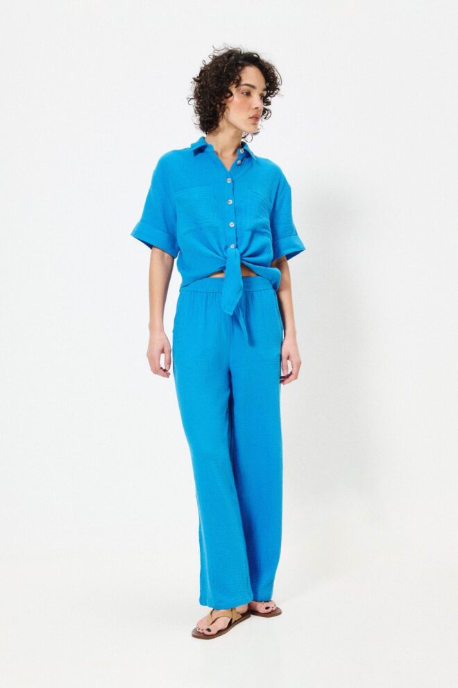 BLUSE F12588 BLEU ELECTIQUE