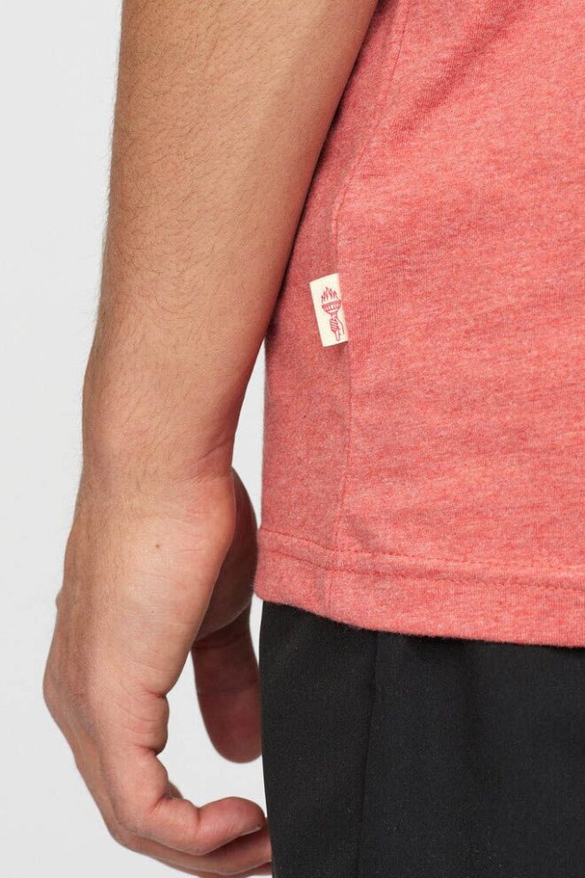 SHIRT 1051 RED-MELANGE