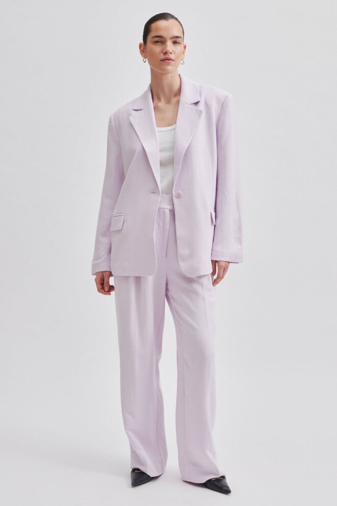 HOSE LINO NEW TROUSERS LAVENDER FOG