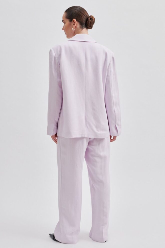 HOSE LINO NEW TROUSERS LAVENDER FOG