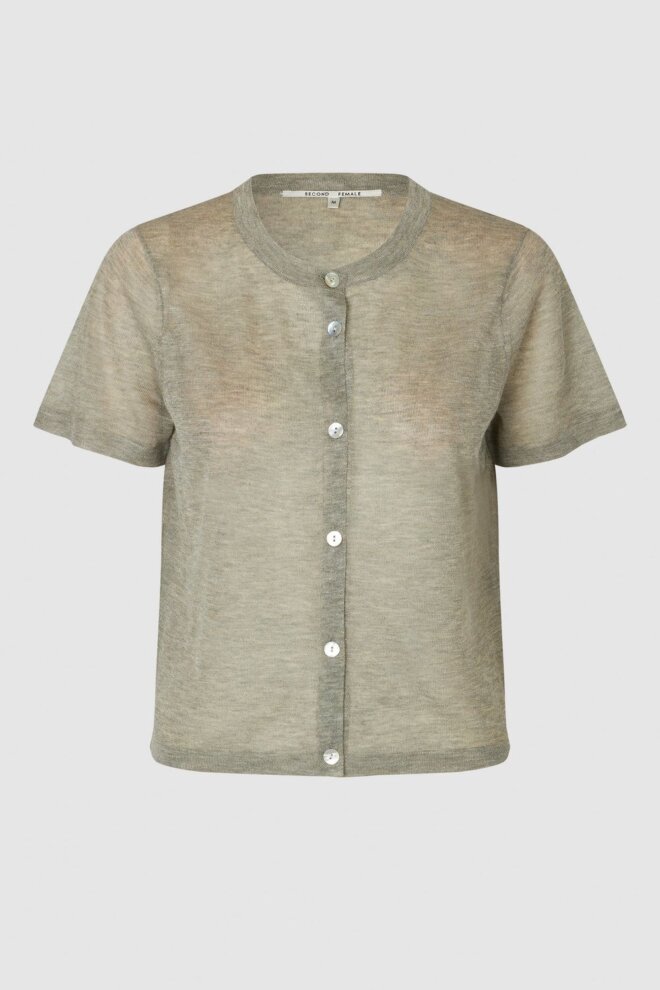 CARDIGAN TINKE KNIT CARDIGAN VINTAGE KHAKI