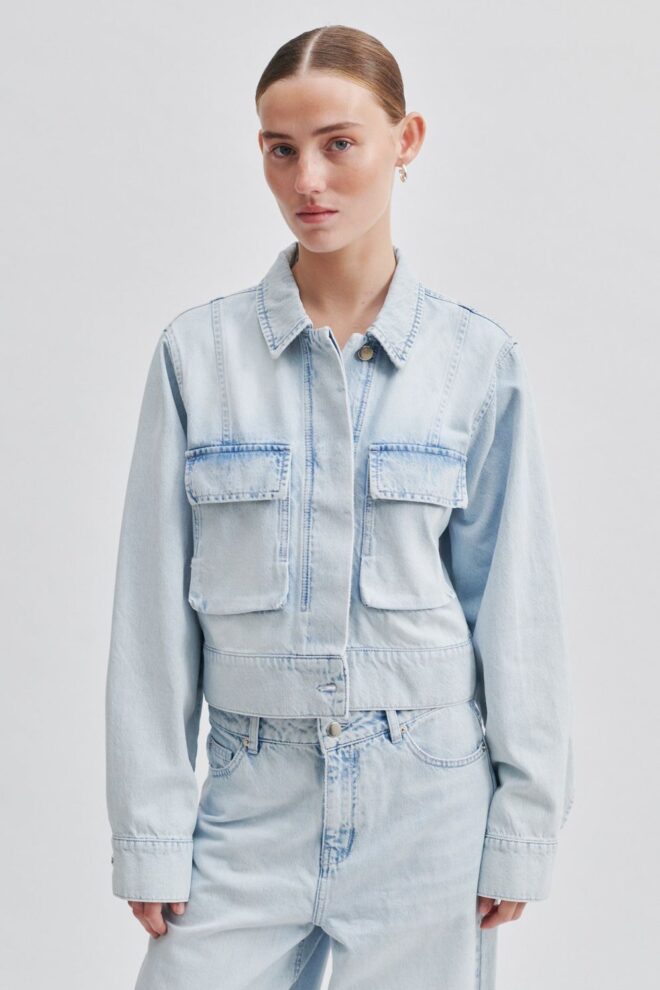 JEANSJACKE FIRA JACKET LIGHT BLUE DENIM