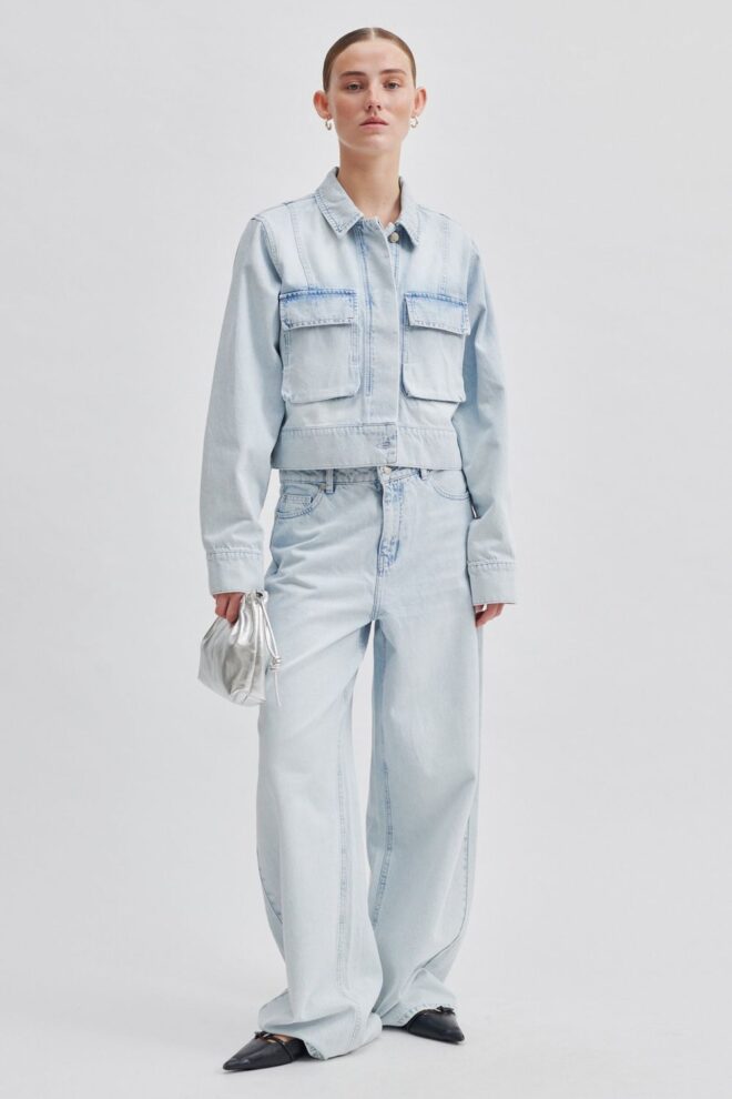 JEANSJACKE FIRA JACKET LIGHT BLUE DENIM