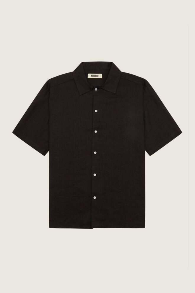 HEMD WBBANKS LINEN BLACK