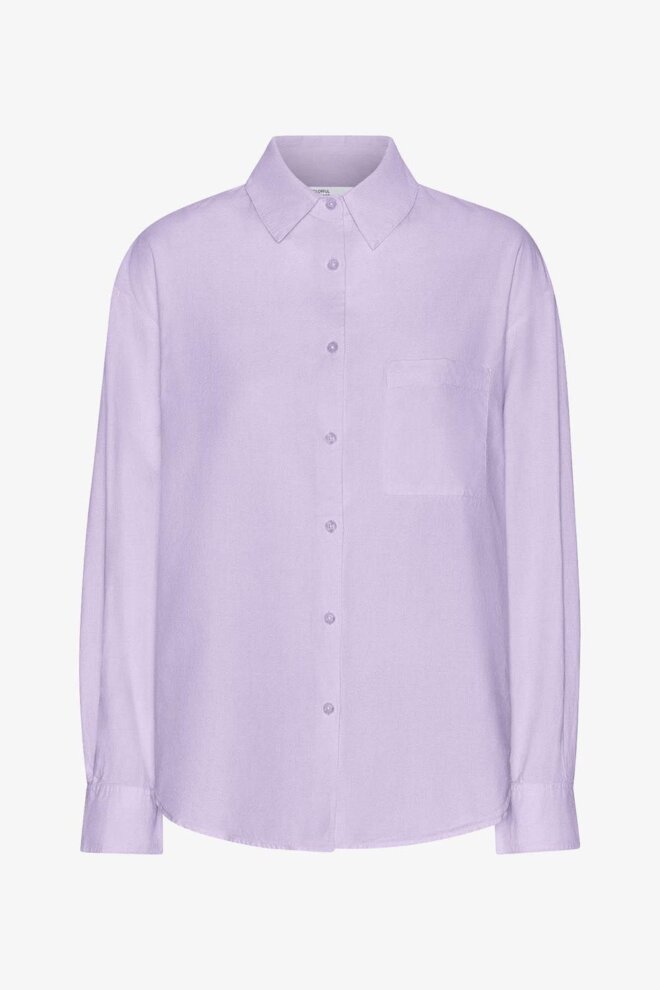 BLUSE ORGANIC OVERSIZED SHIRT SOFT LAVEND