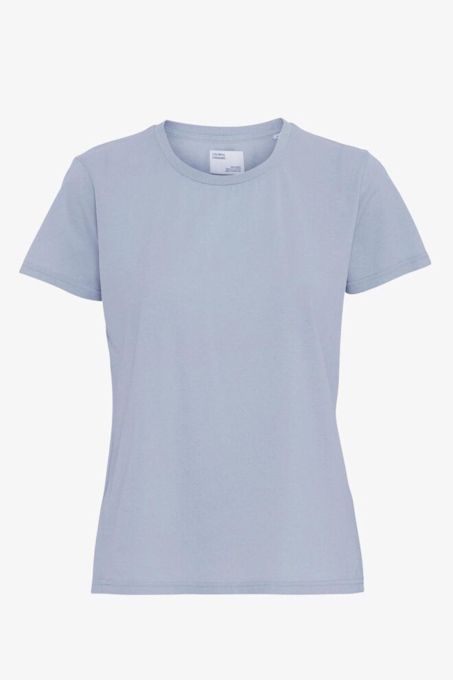 SHIRT WOMEN LIGHT ORGANIC TEE POWDER BLUE